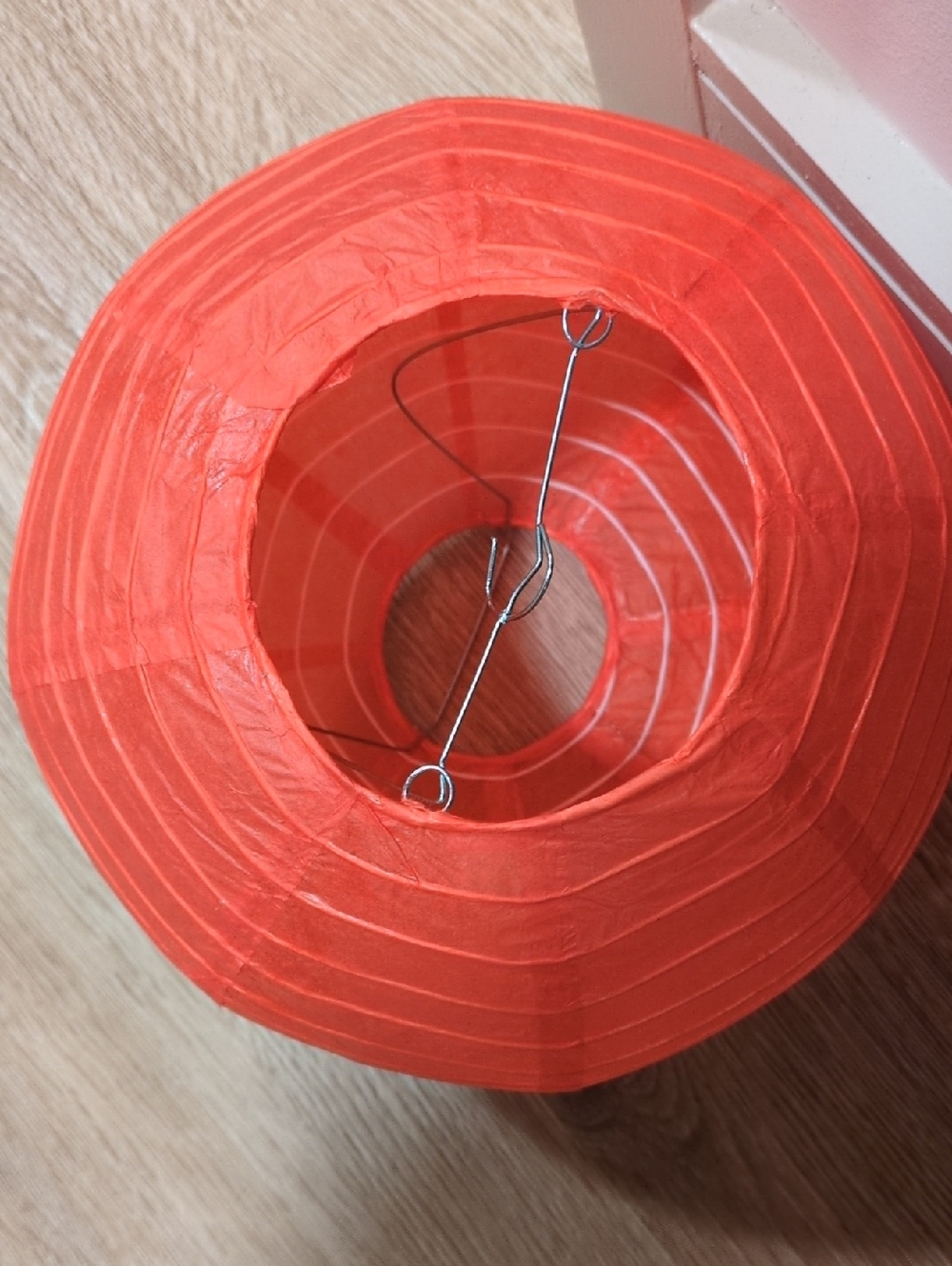 Red Round Paper Lantern - Picture 2 of 3